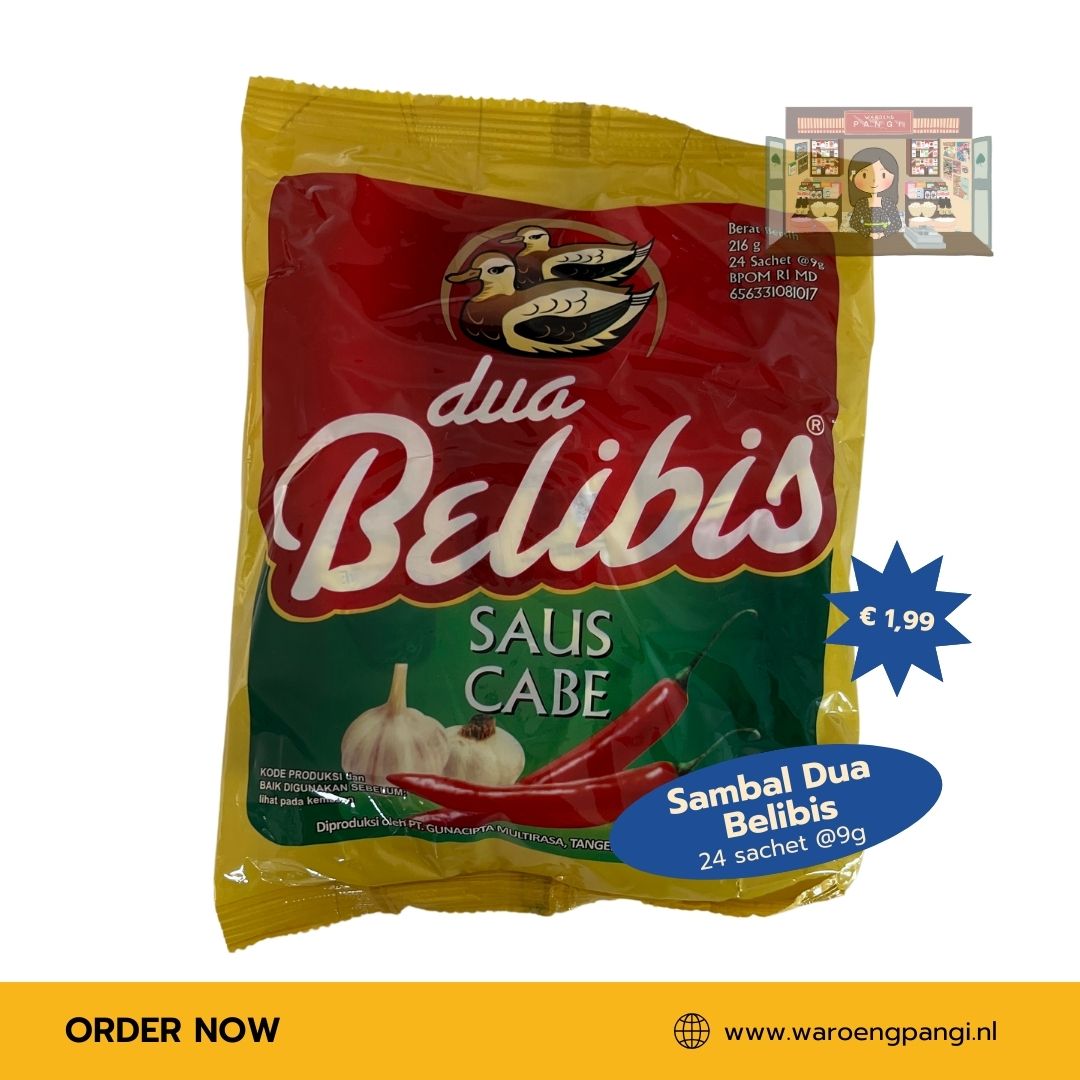 Dua Belibis - Saus Cabe / Chilisaus (24x9gr)