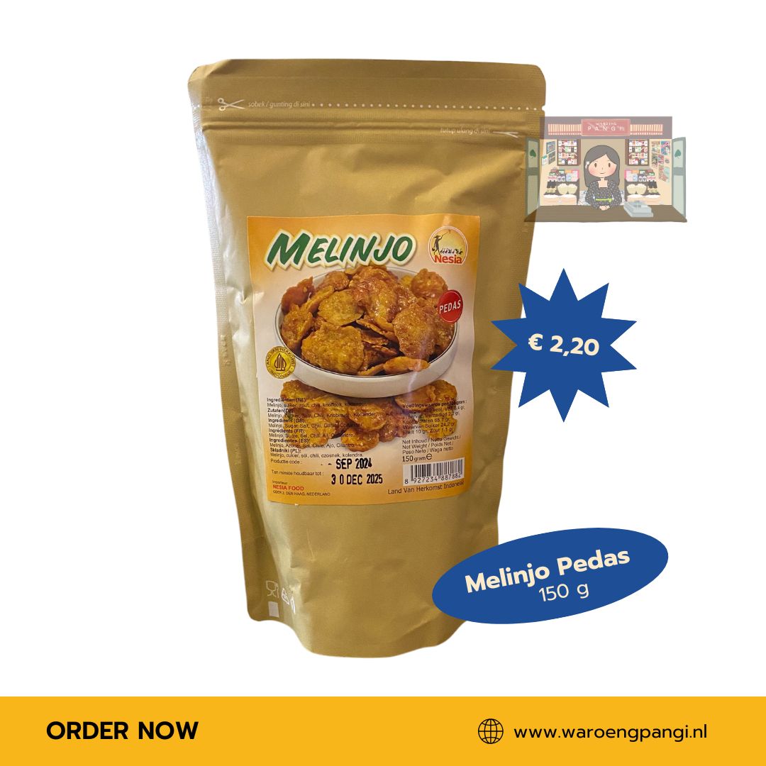 Nesia - Melinjo Pedas / Emping melindjo Pittig 150gr