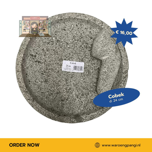 Nesia - Cobek / Steen Vijzel met stamper 24cm
