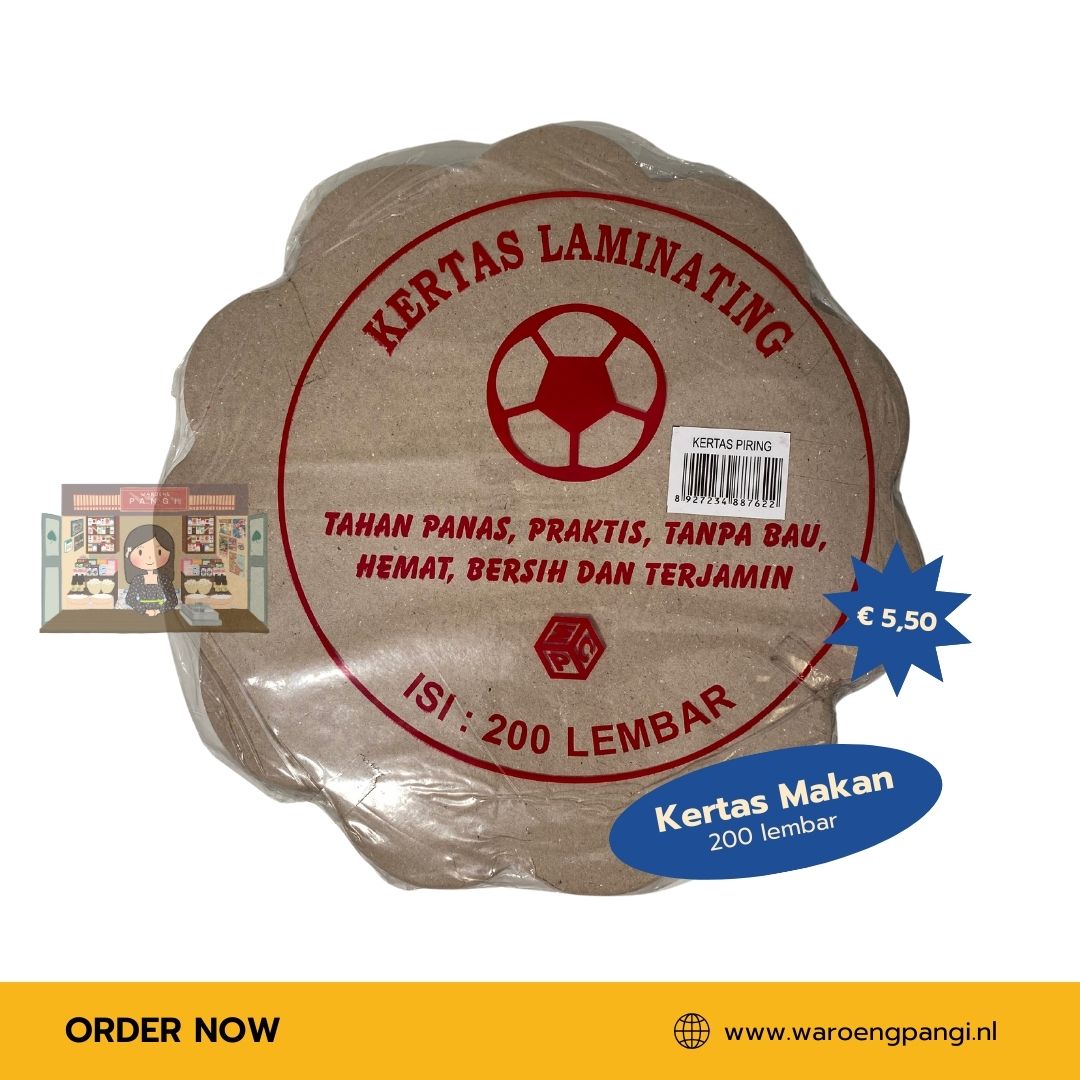 Cap Bola - Kertas Laminating / Papieren onderlegger Ø25cm / 200stks
