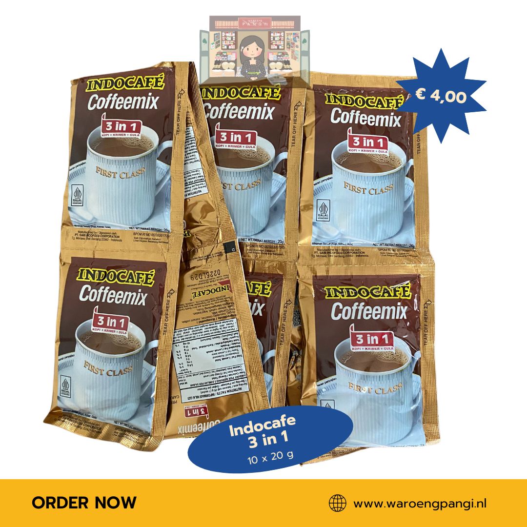 Indocafe - Coffeemix 3 in 1, 10 x 20gr