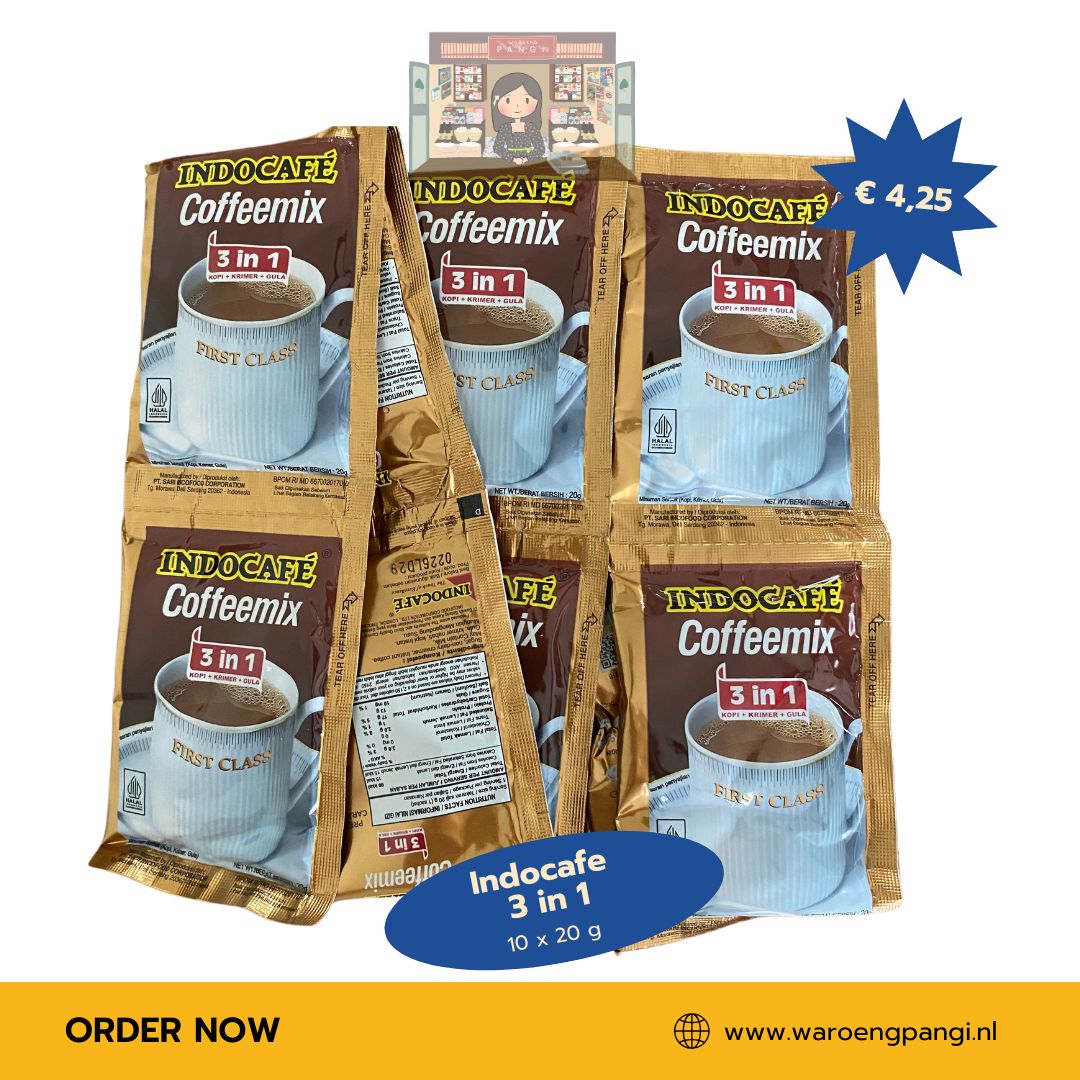 Indocafe - Coffeemix 3 in 1, 10 x 20gr