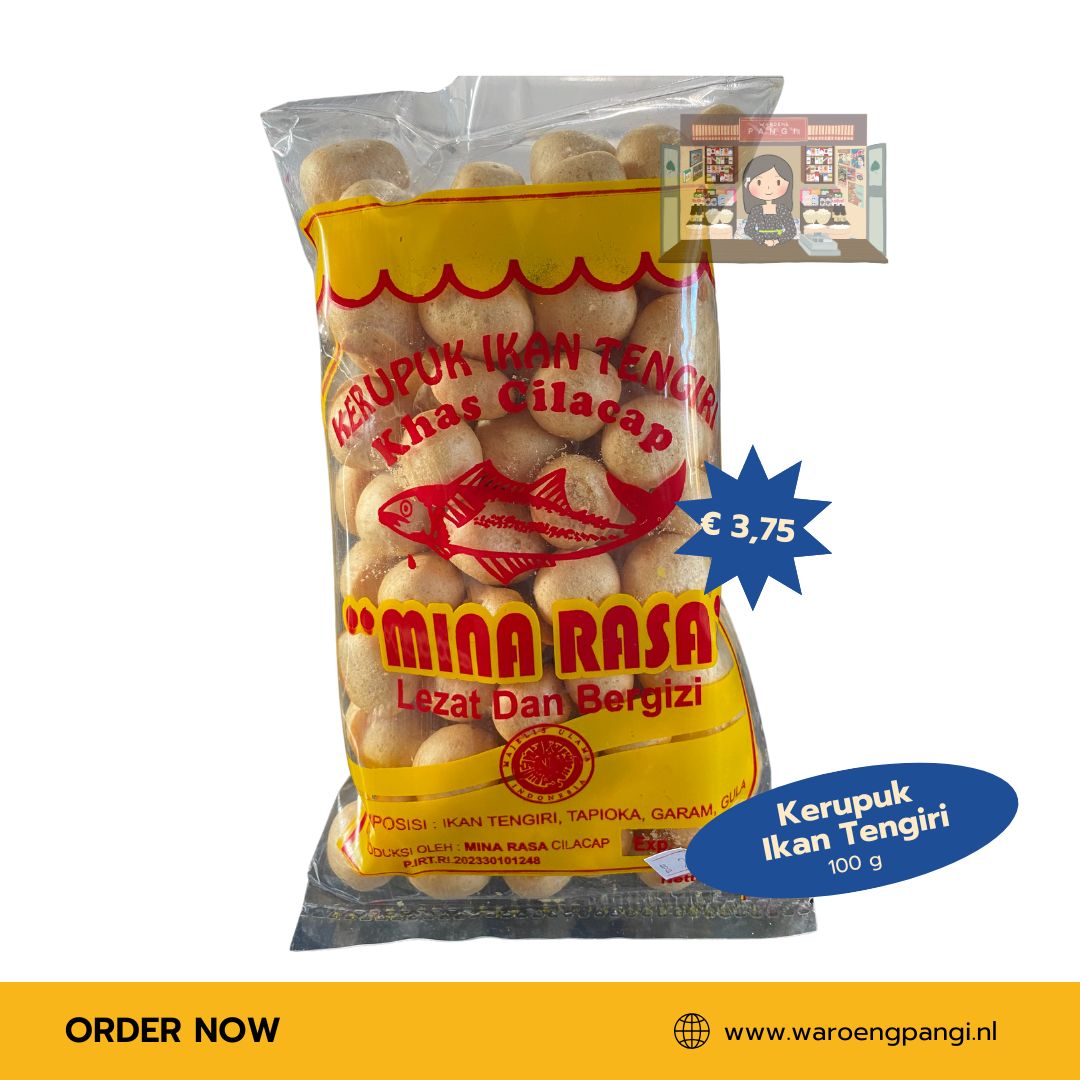 Minarasa - Krupuk Ikan Tengiri / makreel kroepoek 100gr