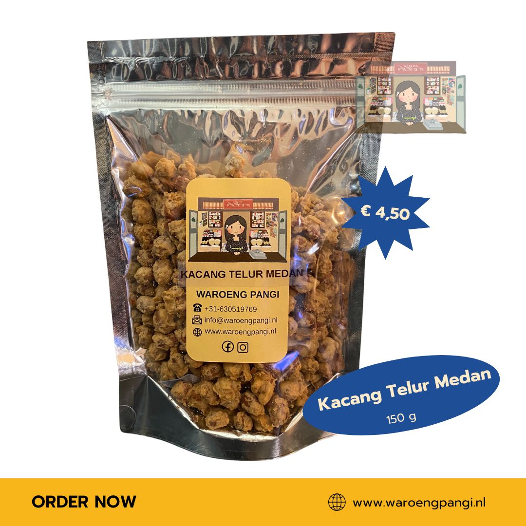 Waroeng Pangi - Kacang Telur Medan / Gebakken Pinda's 150gr