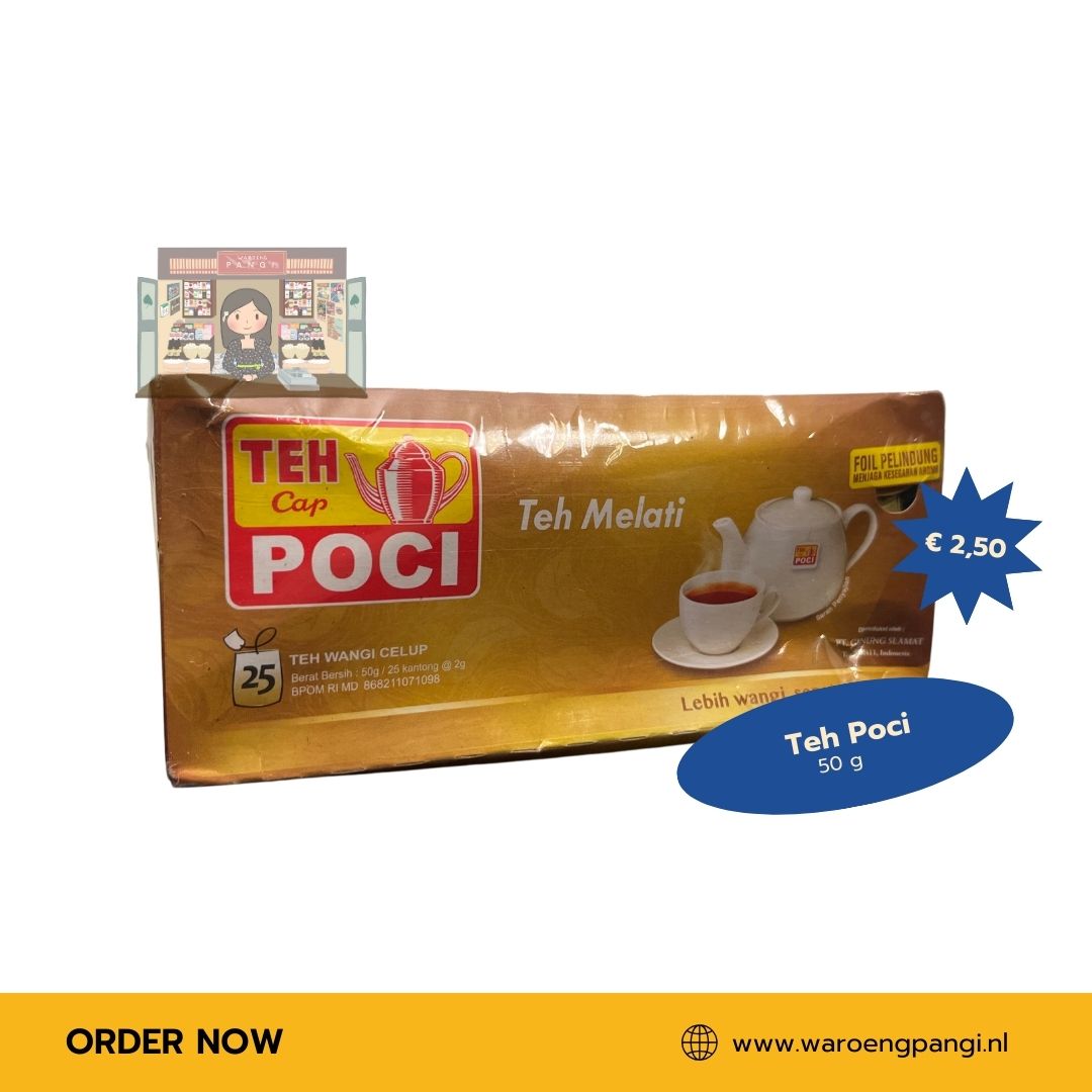 Teh cap Poci - Teh Melati / Jasmijnthee 25 zakjes