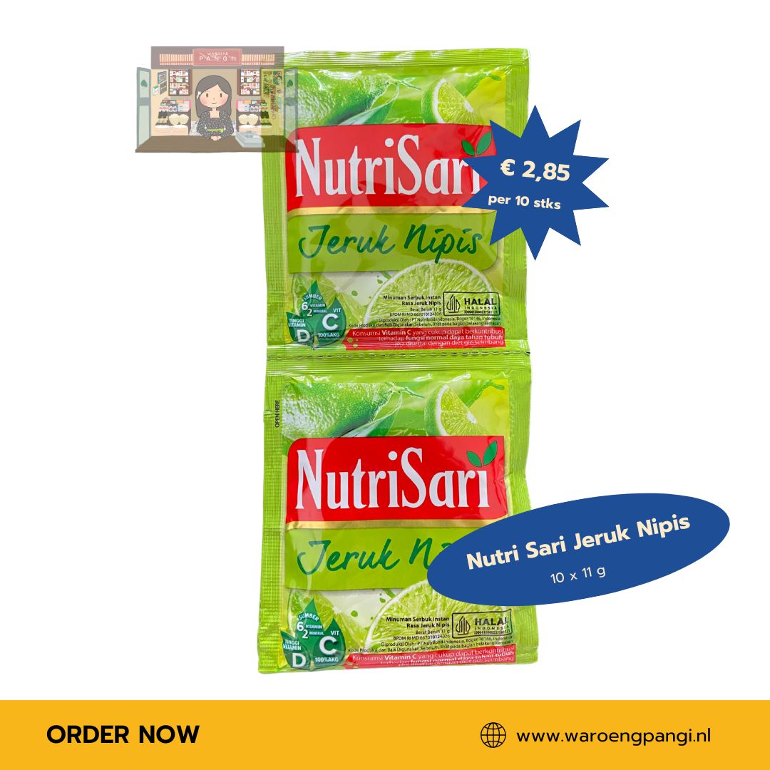 Nutrisari - Jeruk Nipis / Instant drankmix met Limoensmaak 10 x 11gr