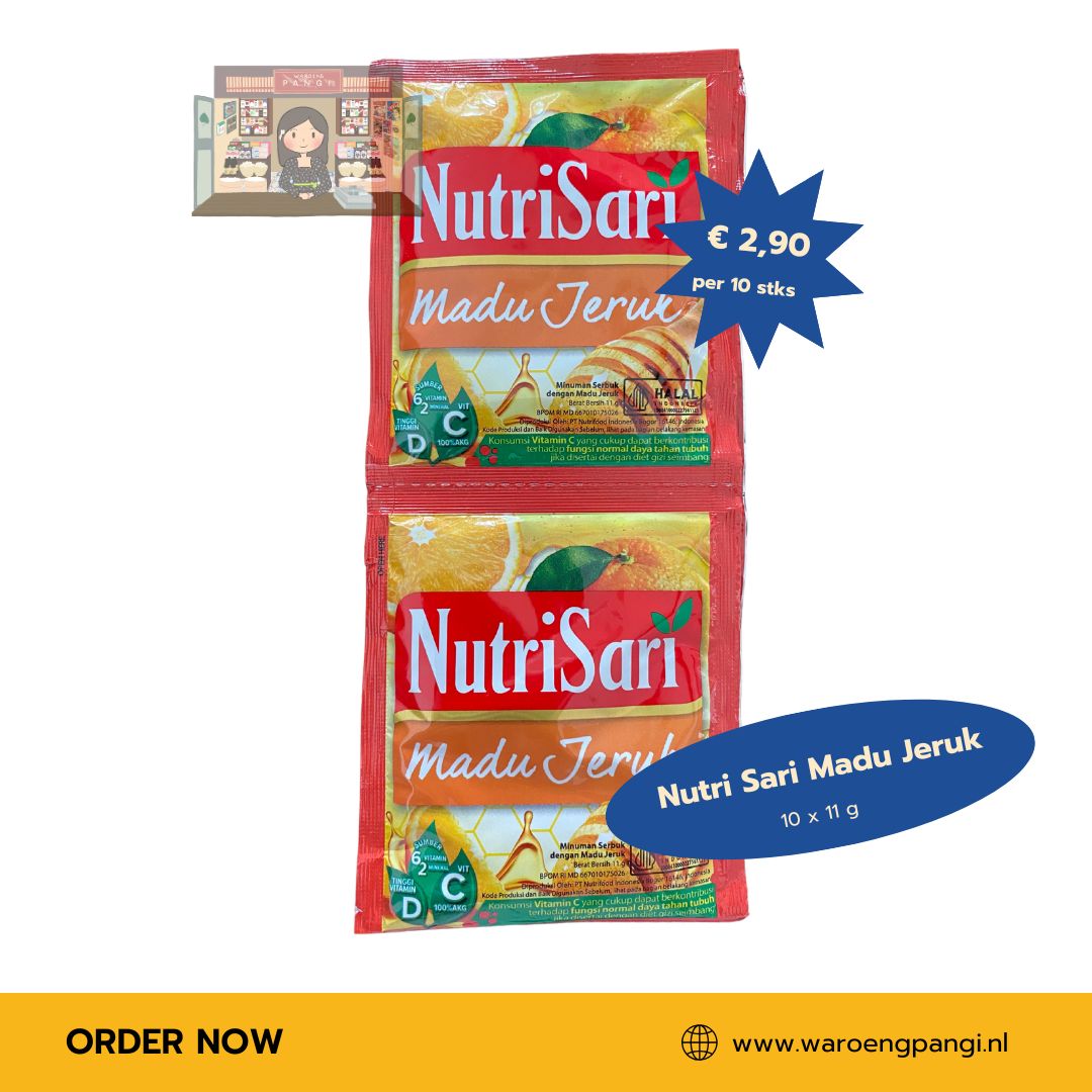Nutrisari - Madu Jeruk / Instant drankmix met Mandarijnhoning-smaak 10 x 11gr