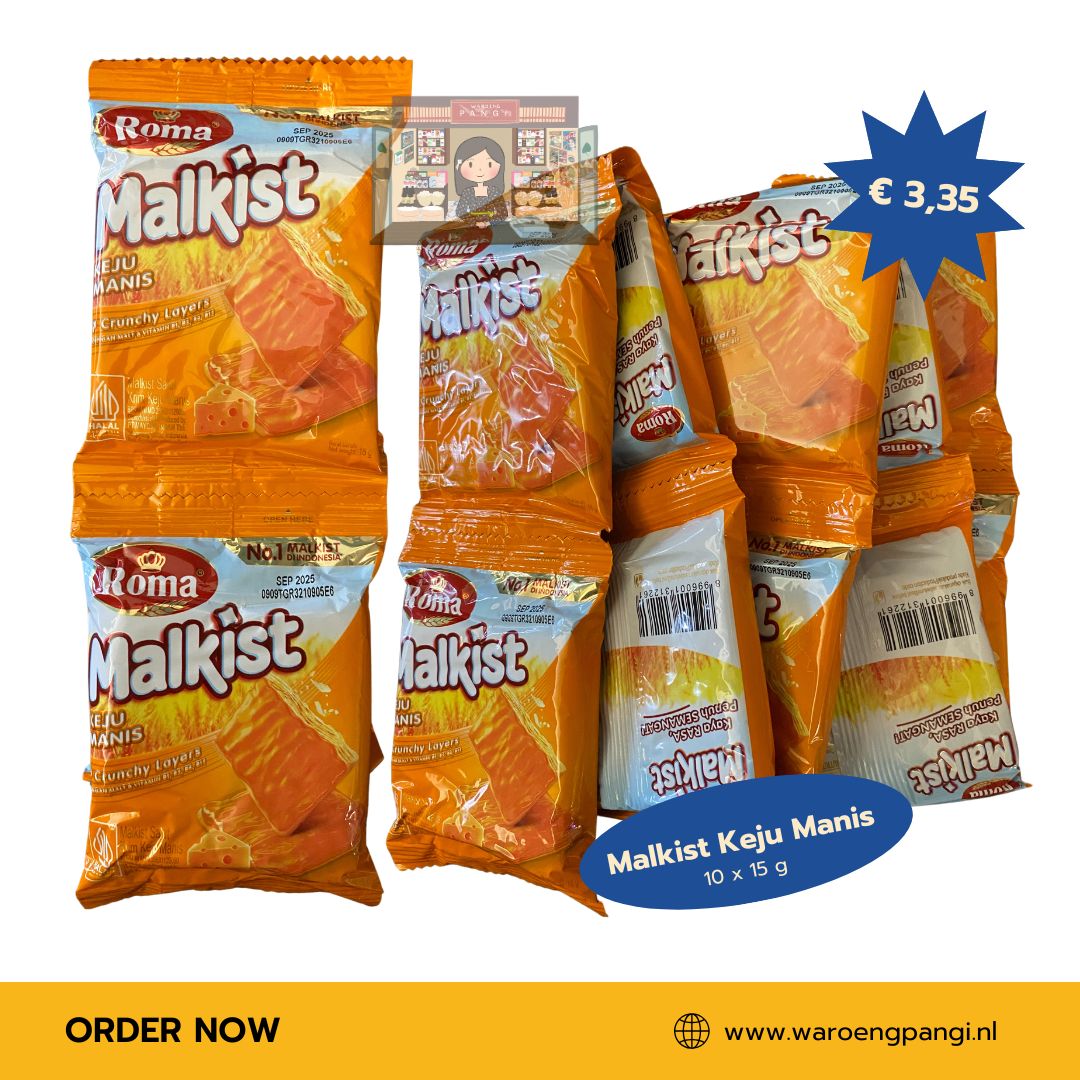 Roma - Malkist Keju Manis 10 x 15gr