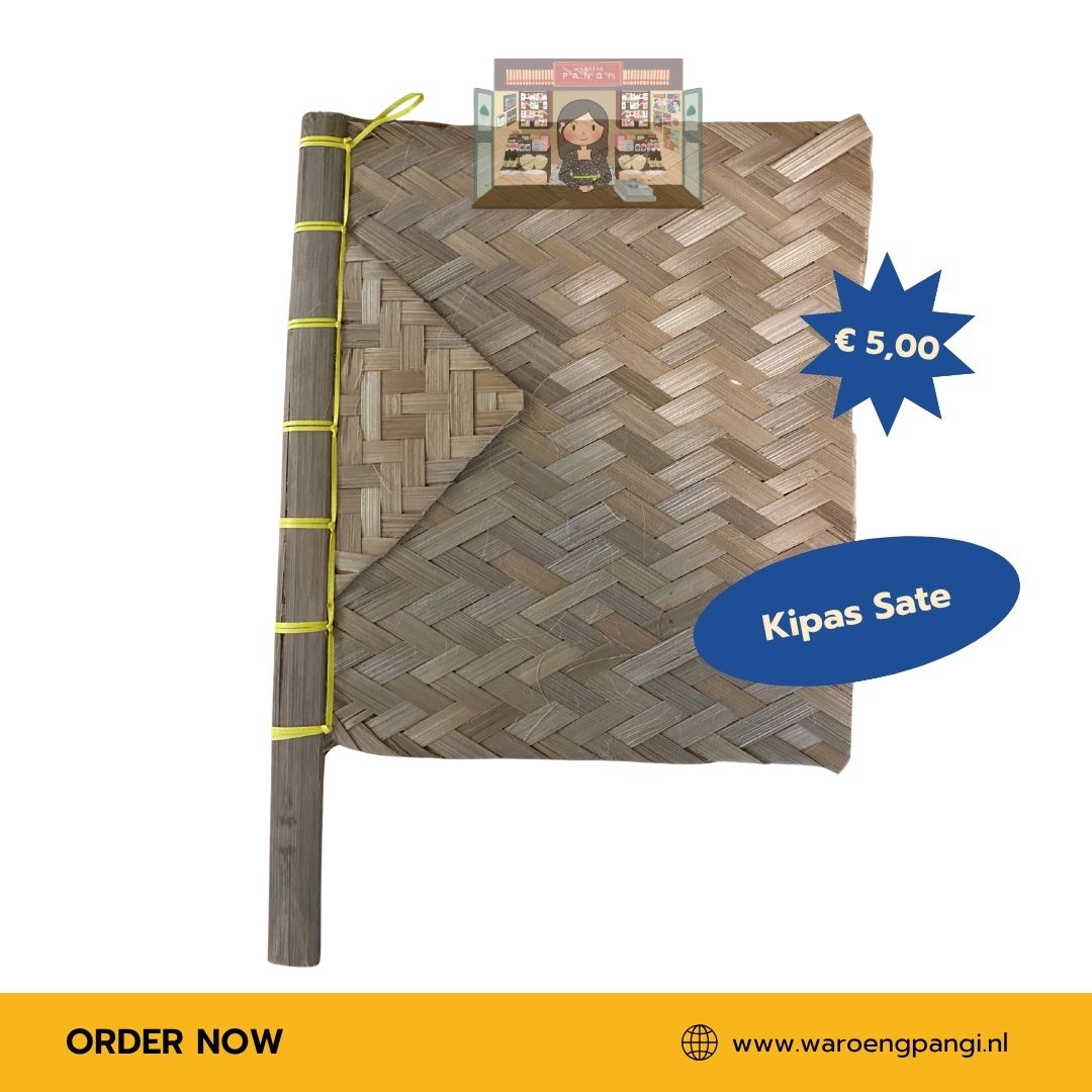 Kipas Sate Bambu / Bamboe Barbecuewaaier