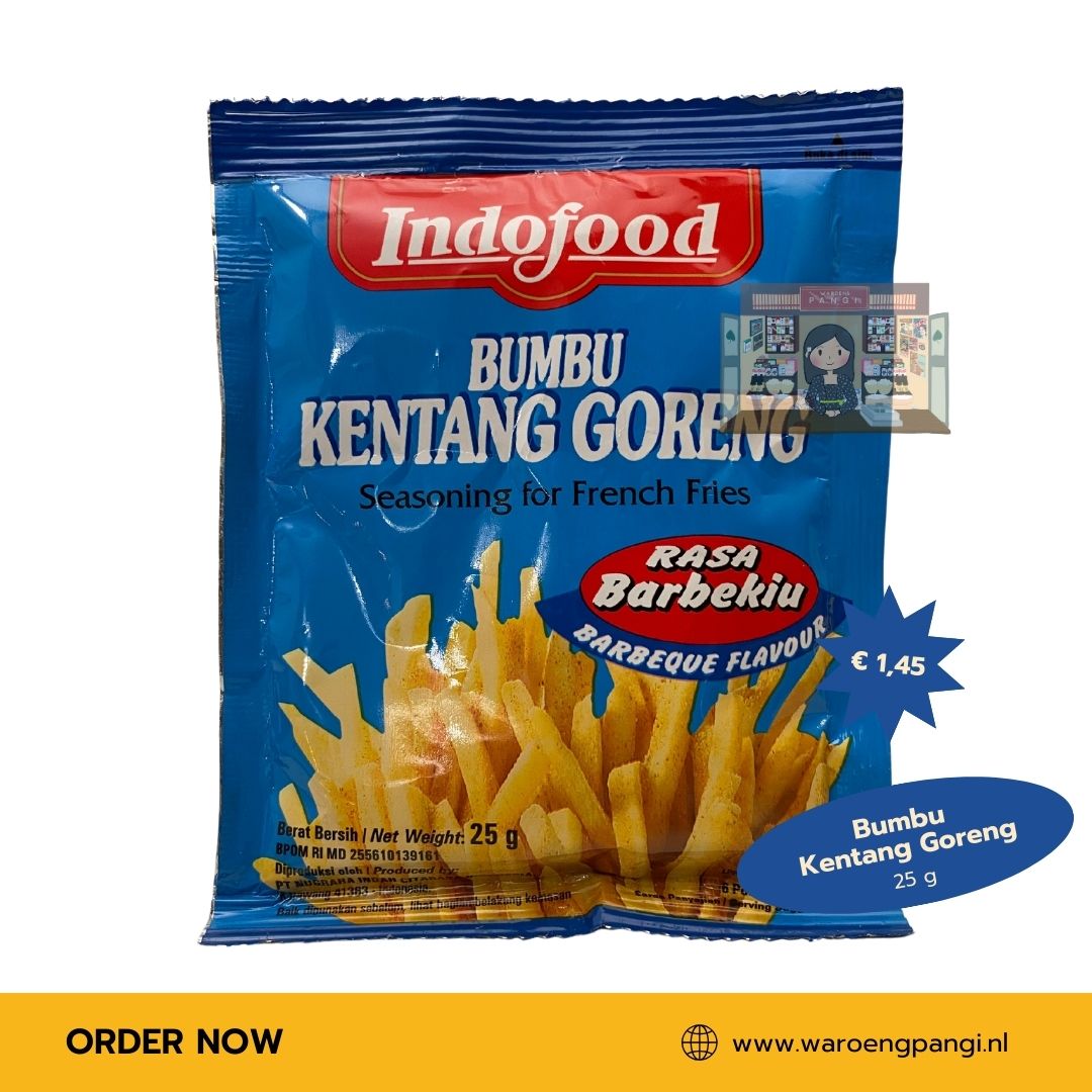 Bumbu Kentang Goreng rasa BBQ / kruidenmix voor friet met barbecuesmaak 25gr