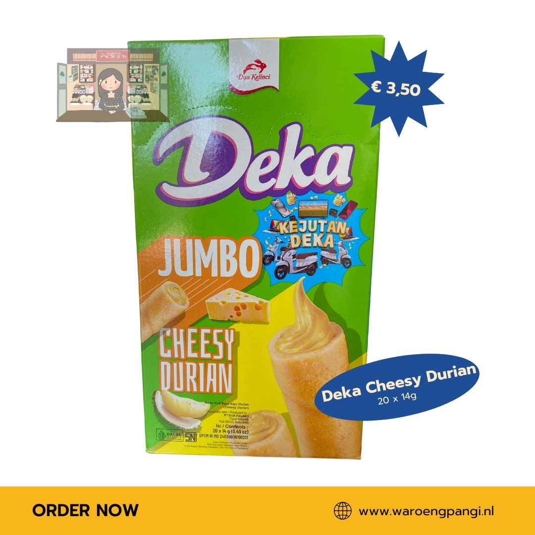 Deka - Wafer Roll Jumbo Cheesy Durian (20x14g)