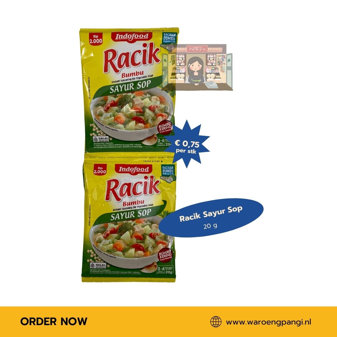 Bumbu Racik Sayur Sop / Kruidenmix voor Groentesoup 20gr