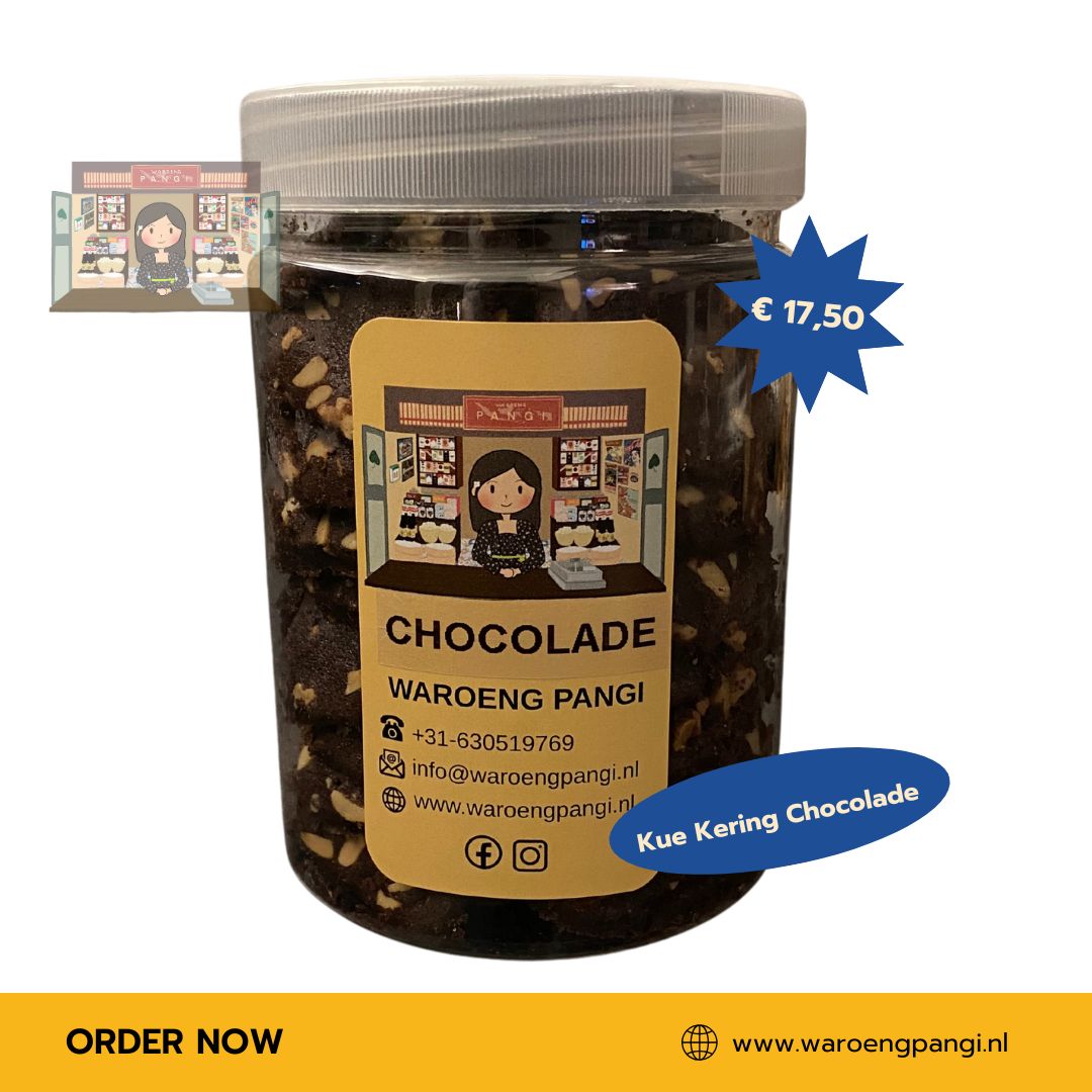Kue kering Chocolade Macadamia / Chocoladekoekjes met Macadamia ± 375gr