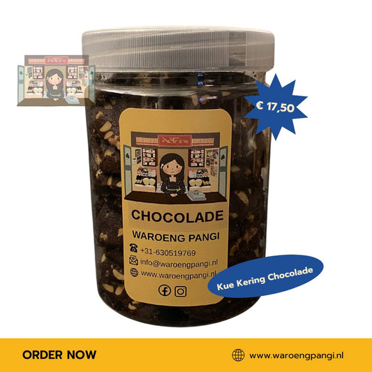 Kue kering Chocolade Macadamia / Chocoladekoekjes met Macadamia ± 375gr