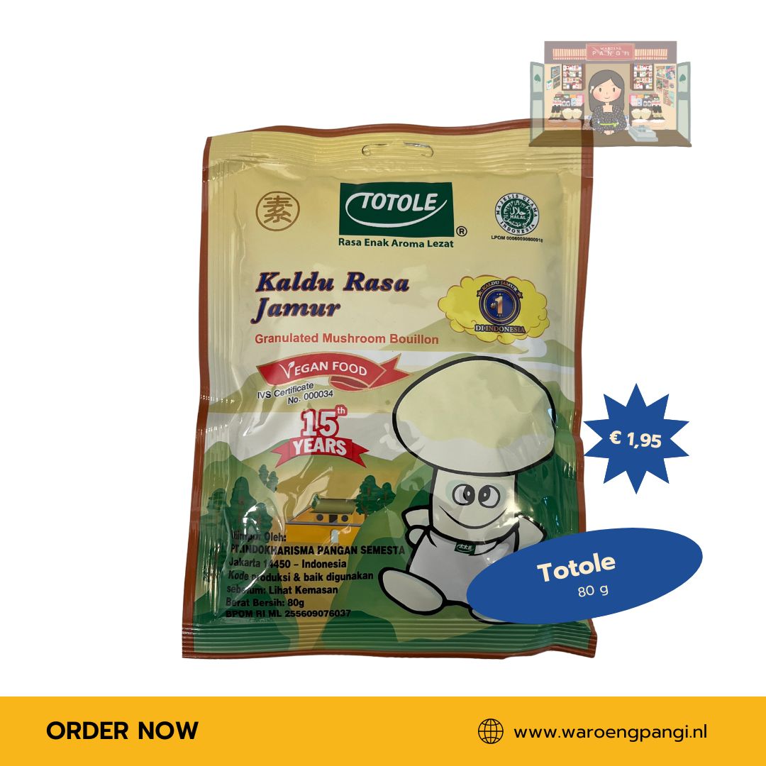 Totole - Kaldu rasa jamur / Paddenstoelenbouillon 80gr