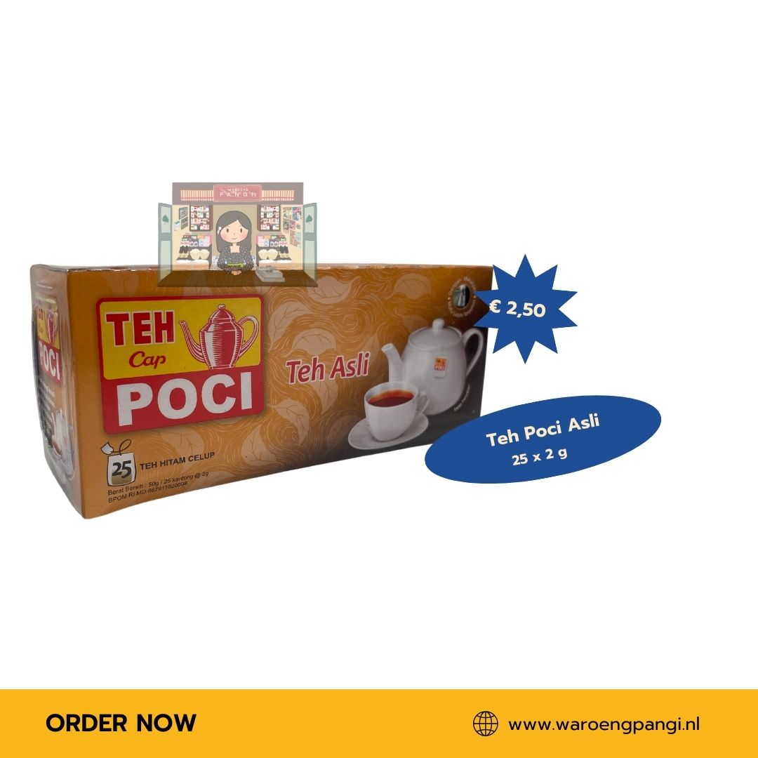 Teh cap Poci - Teh asli / Zwarte thee 25 zakjes