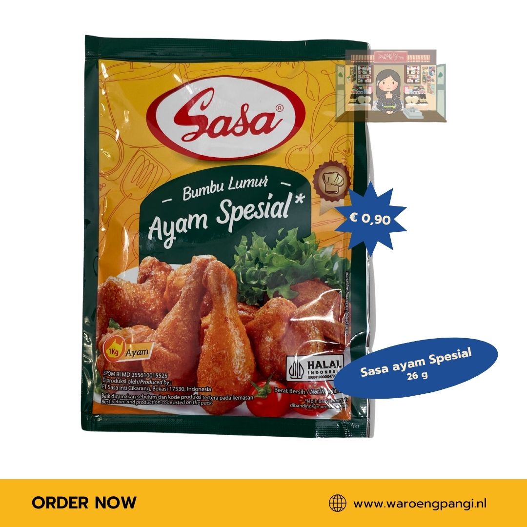 Sasa - Bumbu Lumur Ayam Spesial / Kruidenmix voor het marineren van kipgerechten