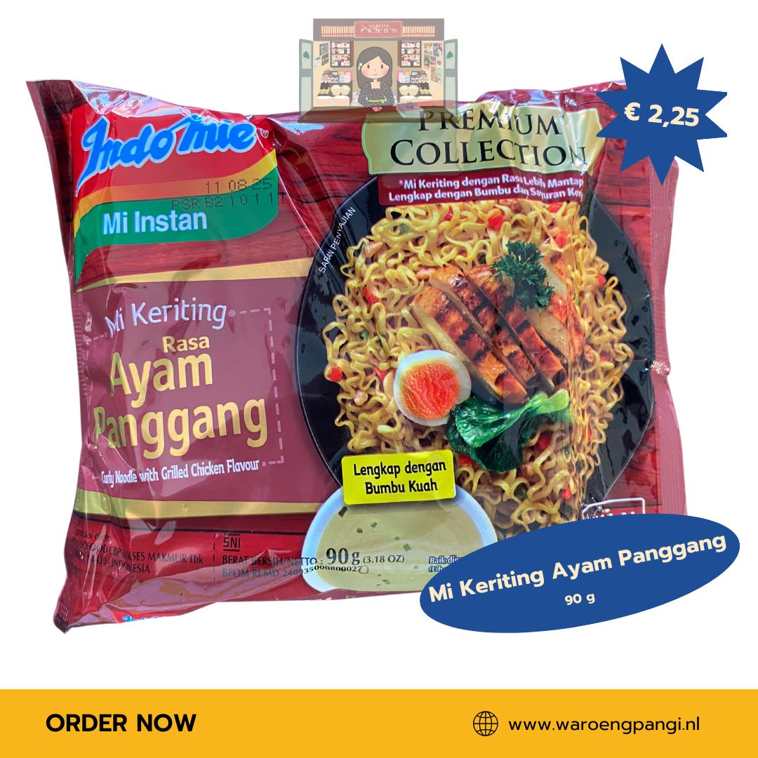 Indomie - Mi Keriting Ayam Panggang / Gebakken Noedels met de smaak van gegrilde kip 90gr