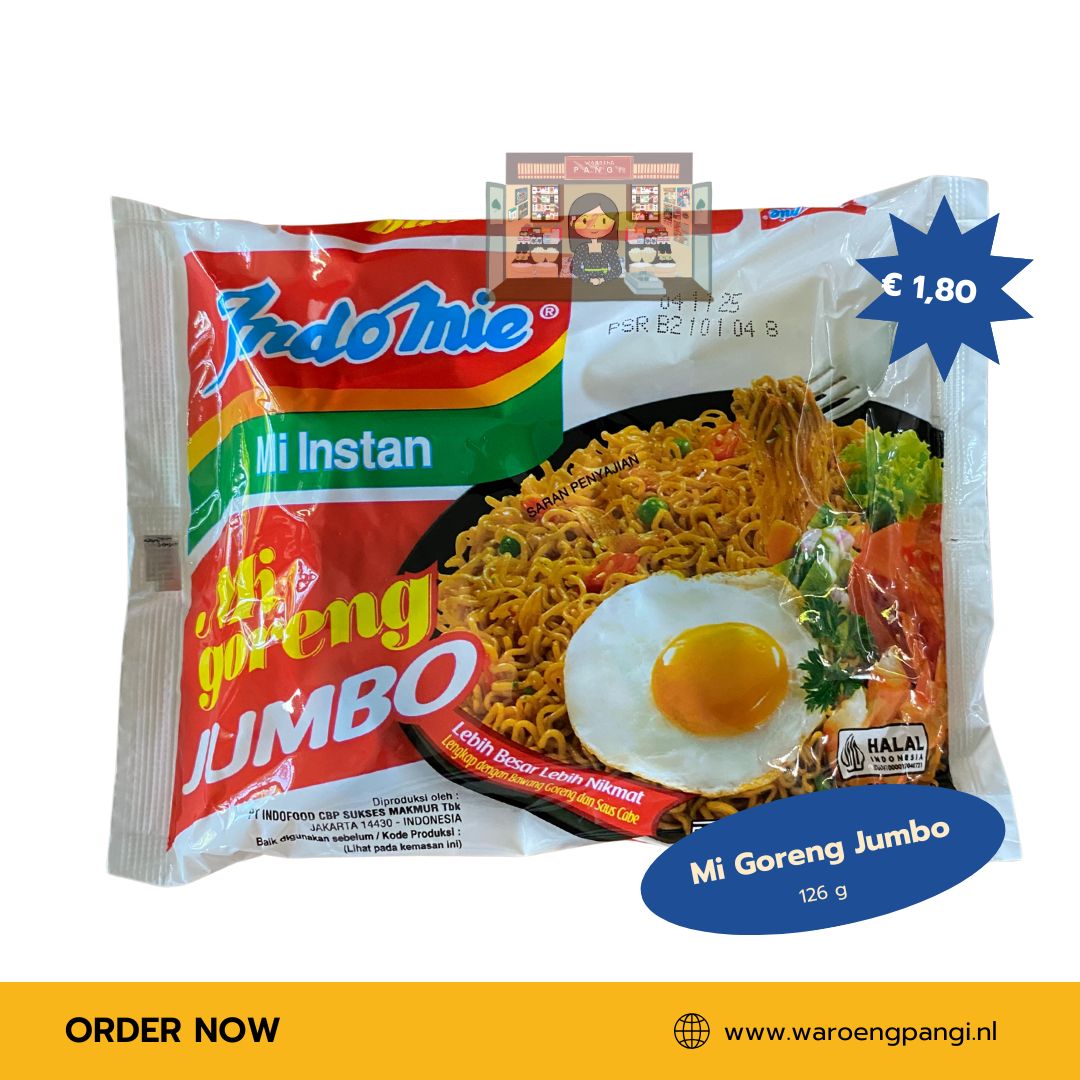 Indomie - Mi Instant Goreng Jumbo / Gebakken noedels Jumbo 129gr