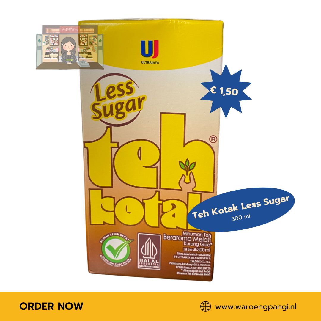 Ultra - Teh Kotak Less Sugar / Jasmijn Thee 300ml