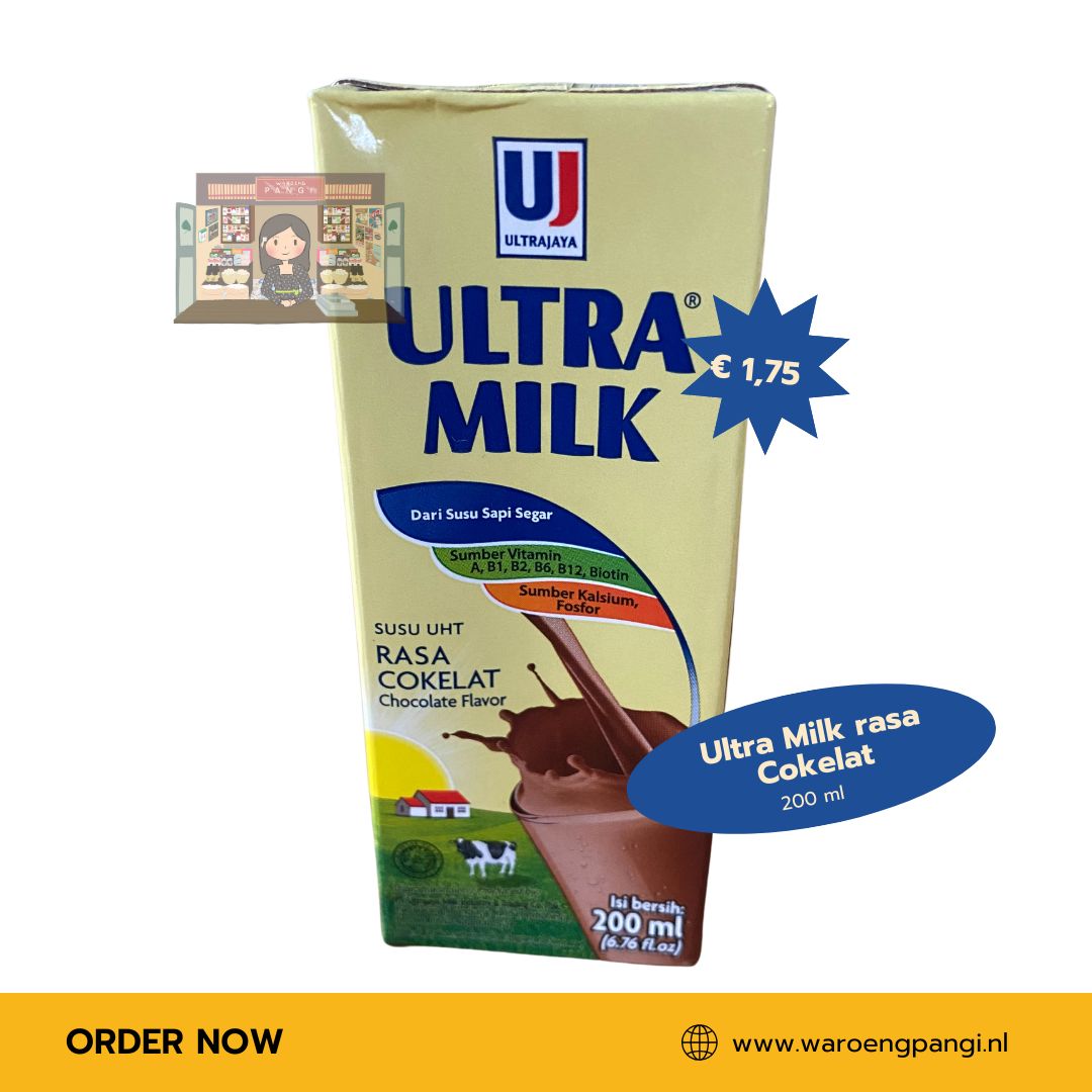 Ultra - Milk rasa Cokelat / Melk met chocoladesmaak 200ml