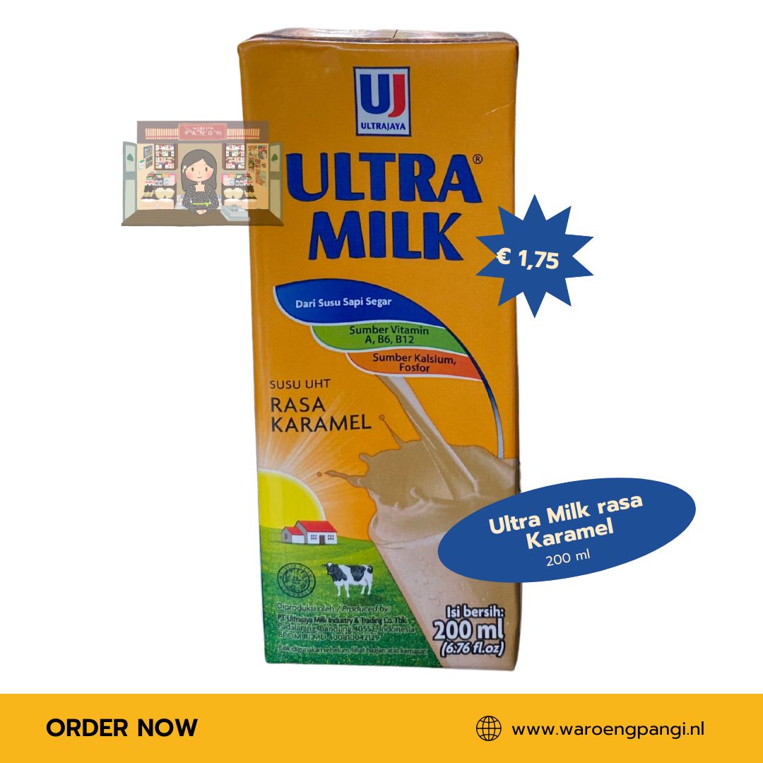 Ultra - Milk rasa Karamel / Melk met Caramel-smaak 200ml