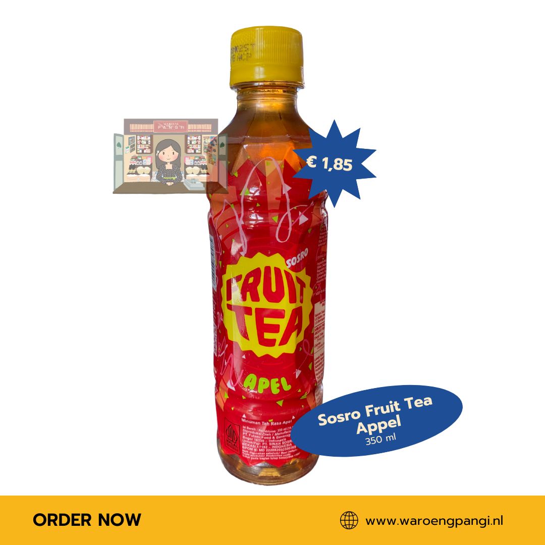 Sosro - Fruit Tea Appel / Vruchtenthee met appelsmaak 350ml