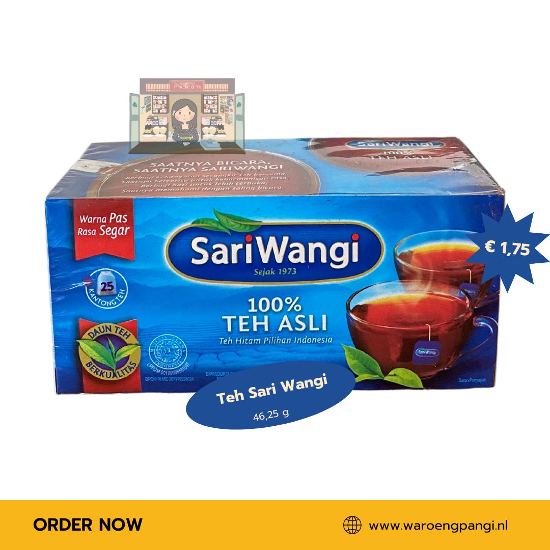 Sari Wangi - Teh asli / Zwarte thee 25 zakjes