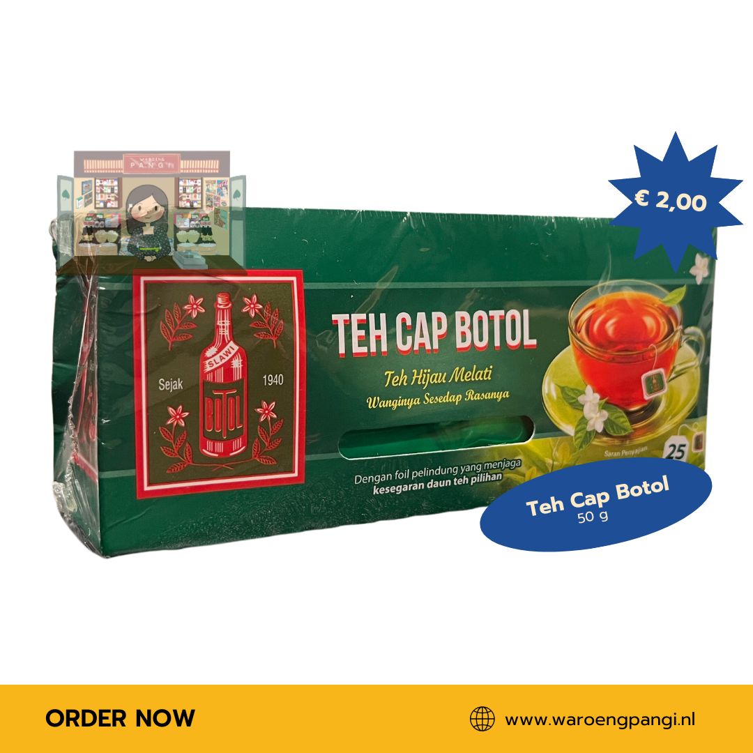 Teh cap Botol- Teh hijau Melati / Jasmijn groene thee 25 zakjes