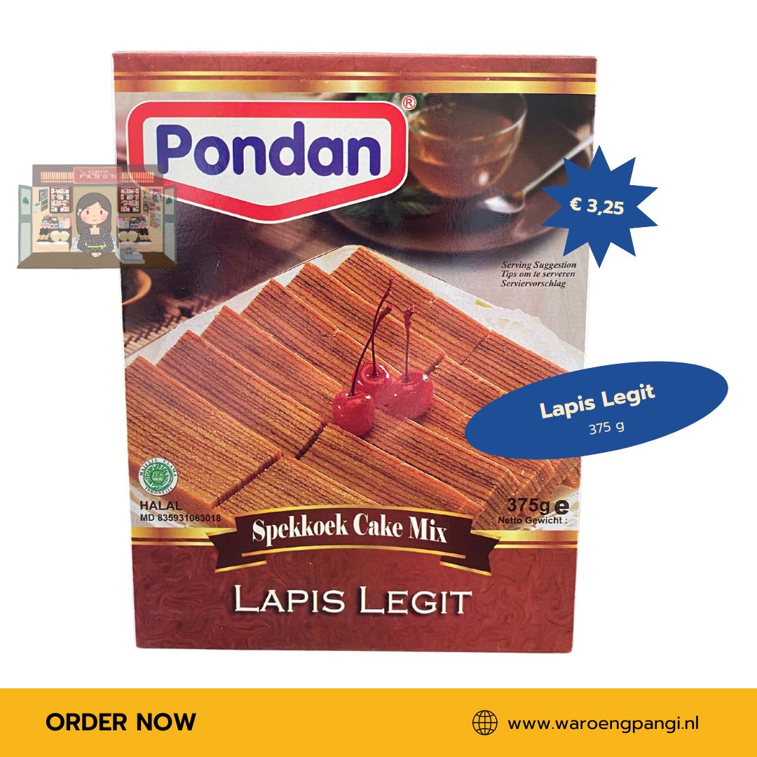 Pondan - Lapis Legit / Spekkoek Cake Mix 375gr