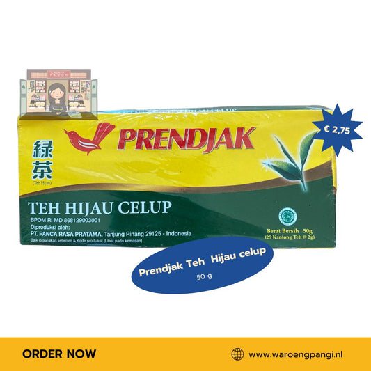 Prendjak - Teh Hijau Celup / Groene thee 25 zakjes