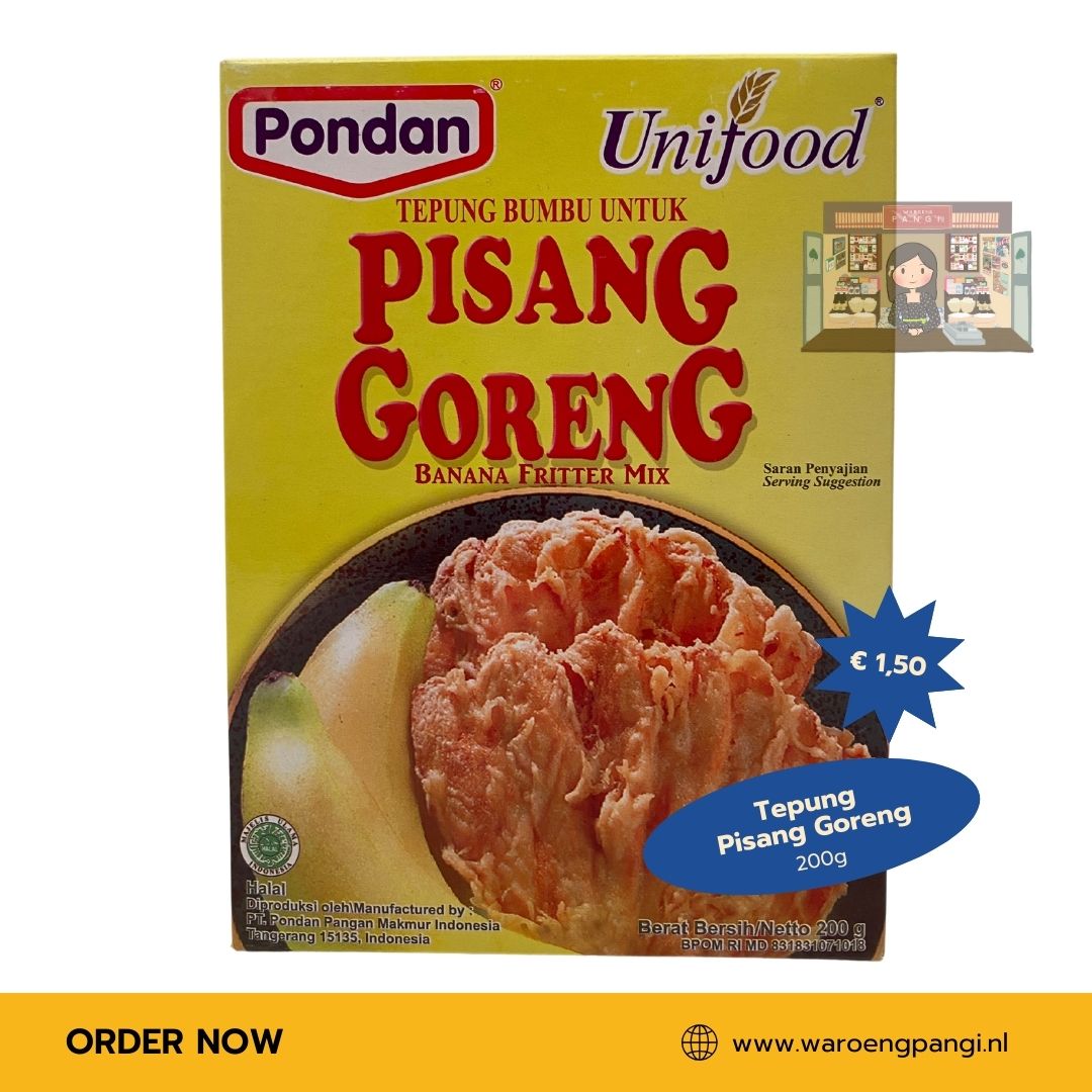 Pondan - Tepung Pisang Goreng / Mix voor het bakken van bananen 200gr
