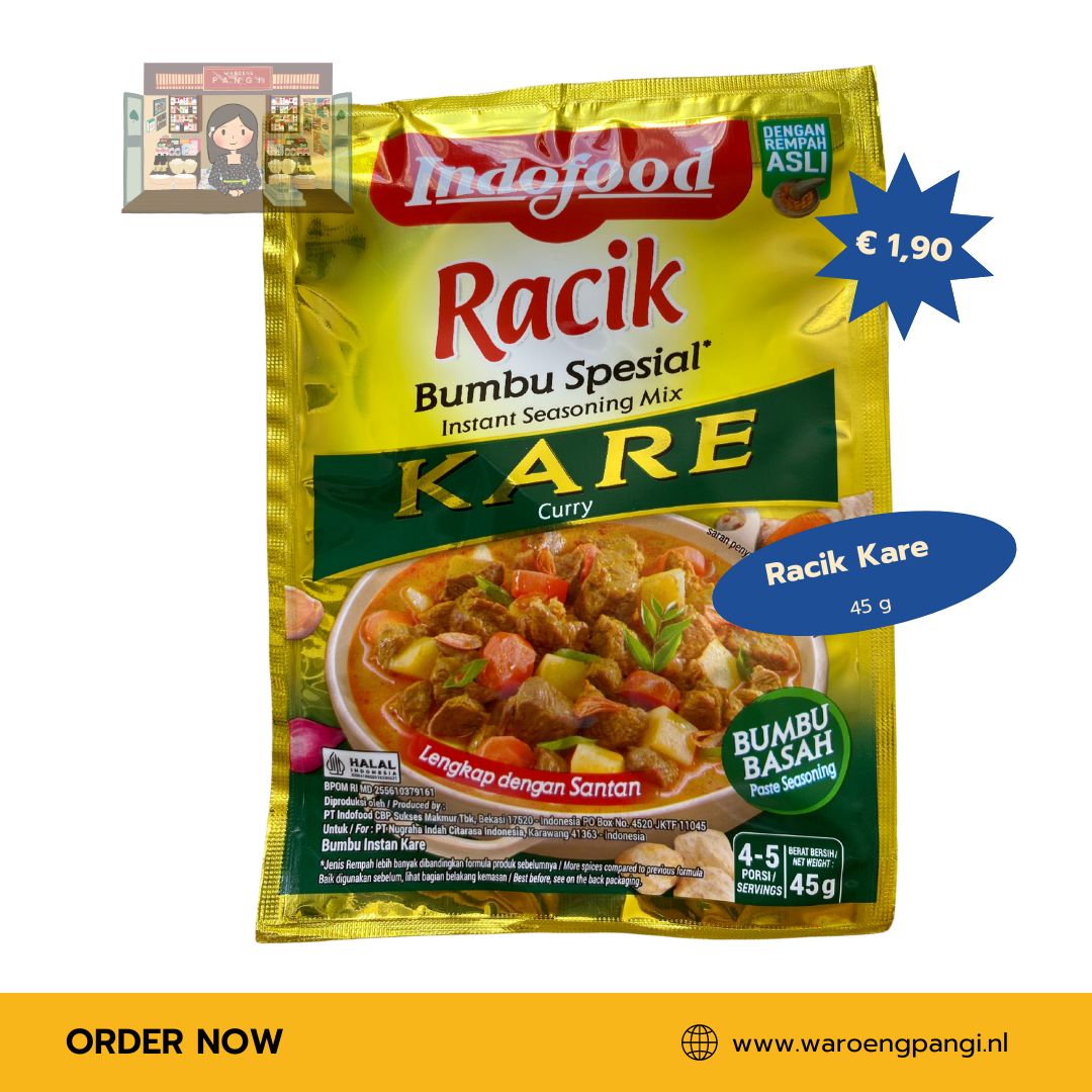 Bumbu Racik Kare / Kruidenpasta voor Kare 45gr