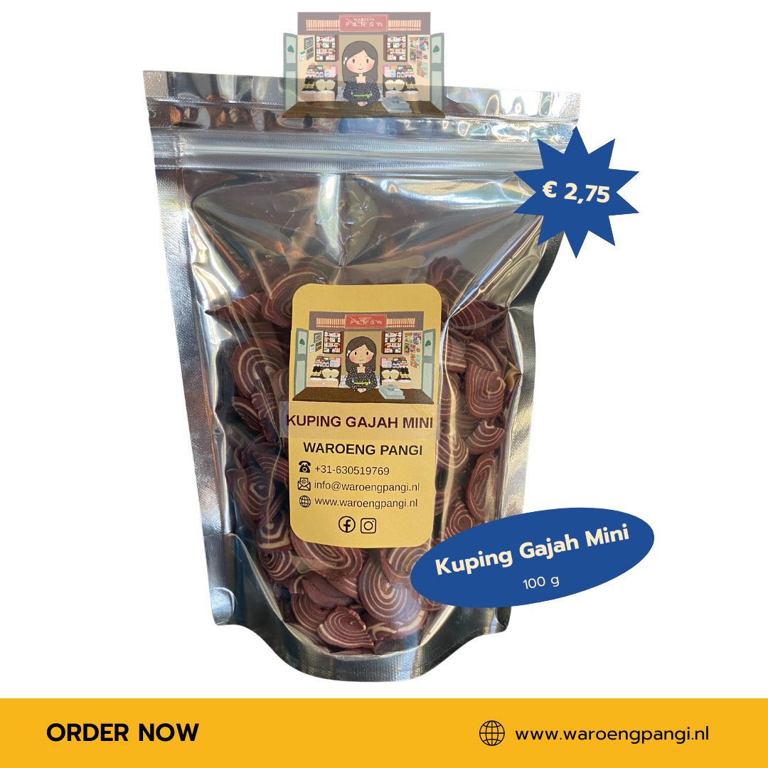 Waroeng Pangi - Kuping Gajah Mini / Olifantoortjes Koekjes 100gr