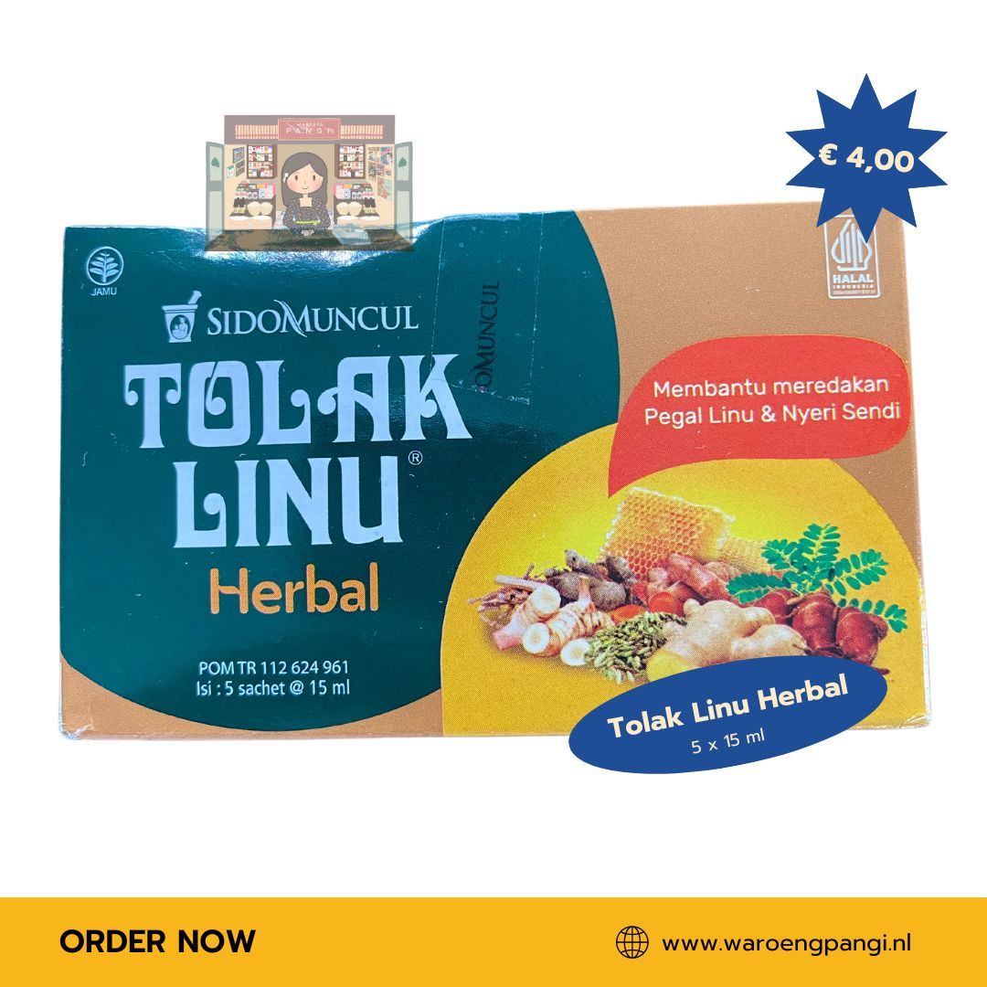 Sidomuncul - Tolak Linu / Kruidenmix voor spierstijfheid 5 sachet x 15ml