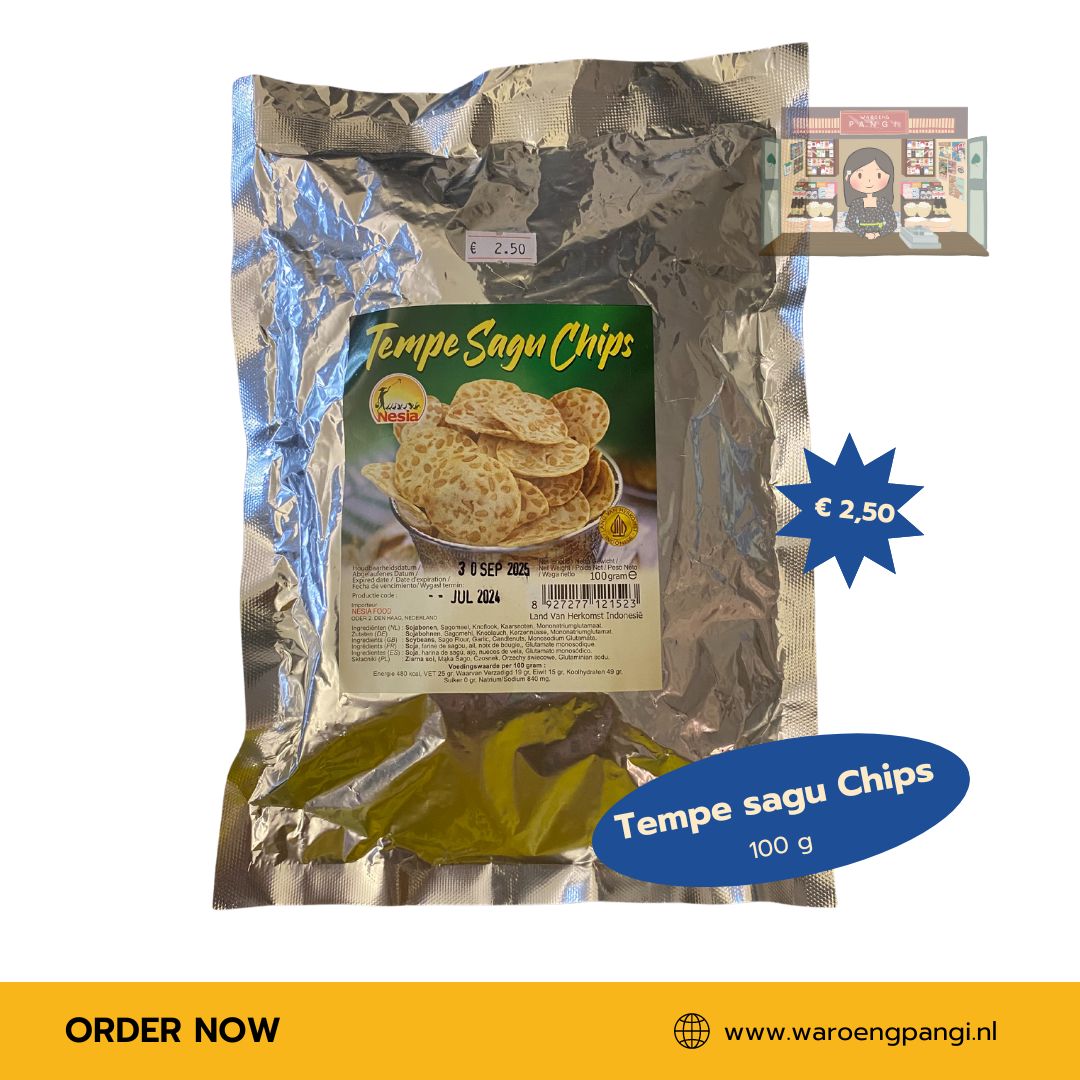 Nesia - Tempe sagu Chips / Krokante Tempe chips 100gr