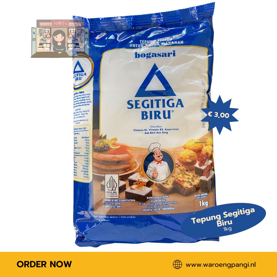 Bogasari - Tepung Segitiga Biru / Tarwemeel 1kg