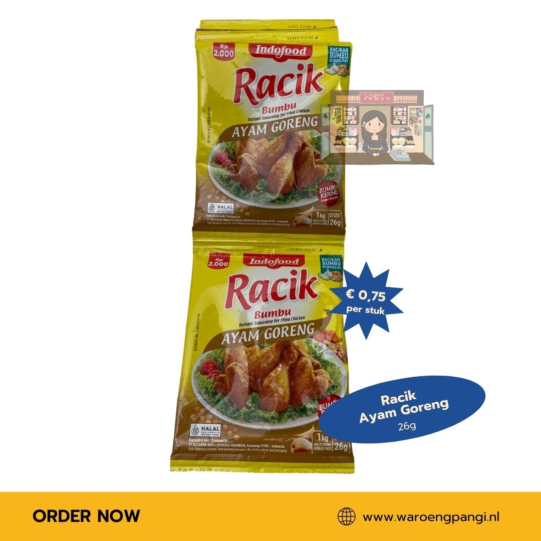 Bumbu Racik Ayam Goreng / Kruidenmix voor het marineren van kip 26gr