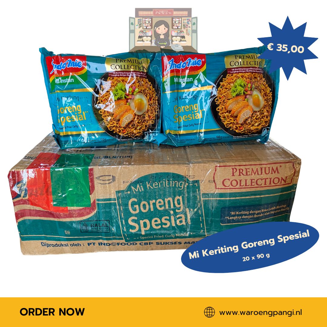 Indomie - Mi Keriting Goreng Spesial / Gebakken Noedels Speciaal 20 x 90gr