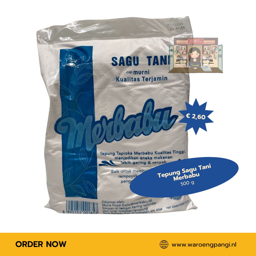 Sagu Tani - Tepung Tapioka Merbabu / Tapiocameel 0,5kg