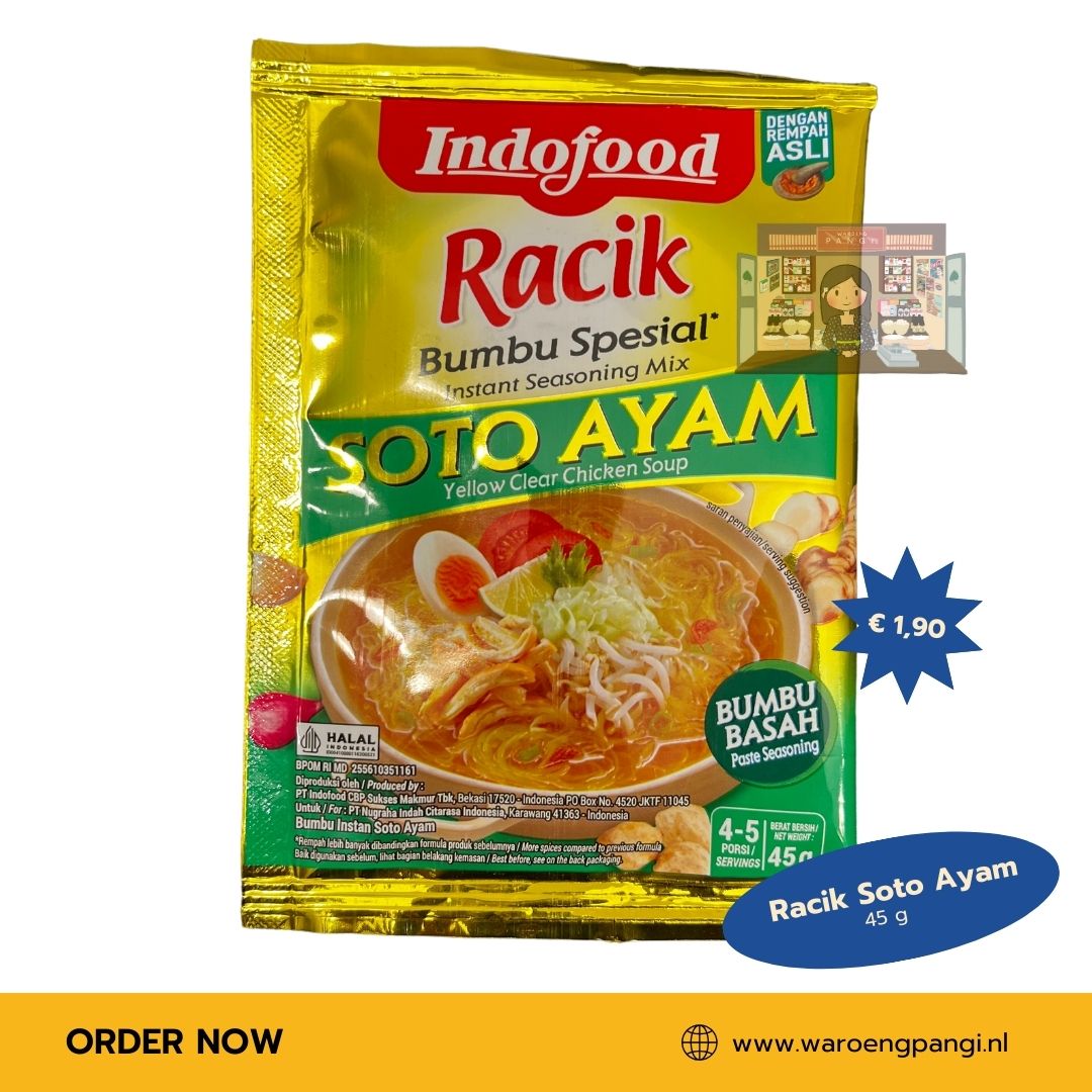Bumbu Racik Soto Ayam / Kruidenpasta voor kippensoep 45gr
