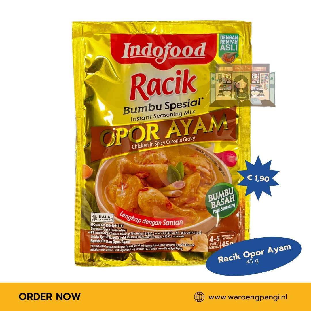 Bumbu Racik Opor Ayam / Kruidenpasta voor Opor Ayam 45gr
