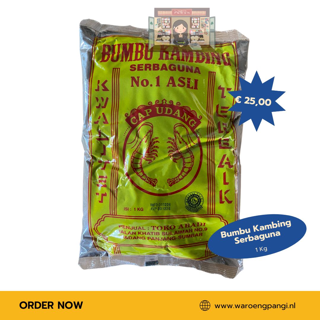 Cap Udang - Bumbu Kambing / Multifunctionele kruidenmix voor geitenvlees 1kg
