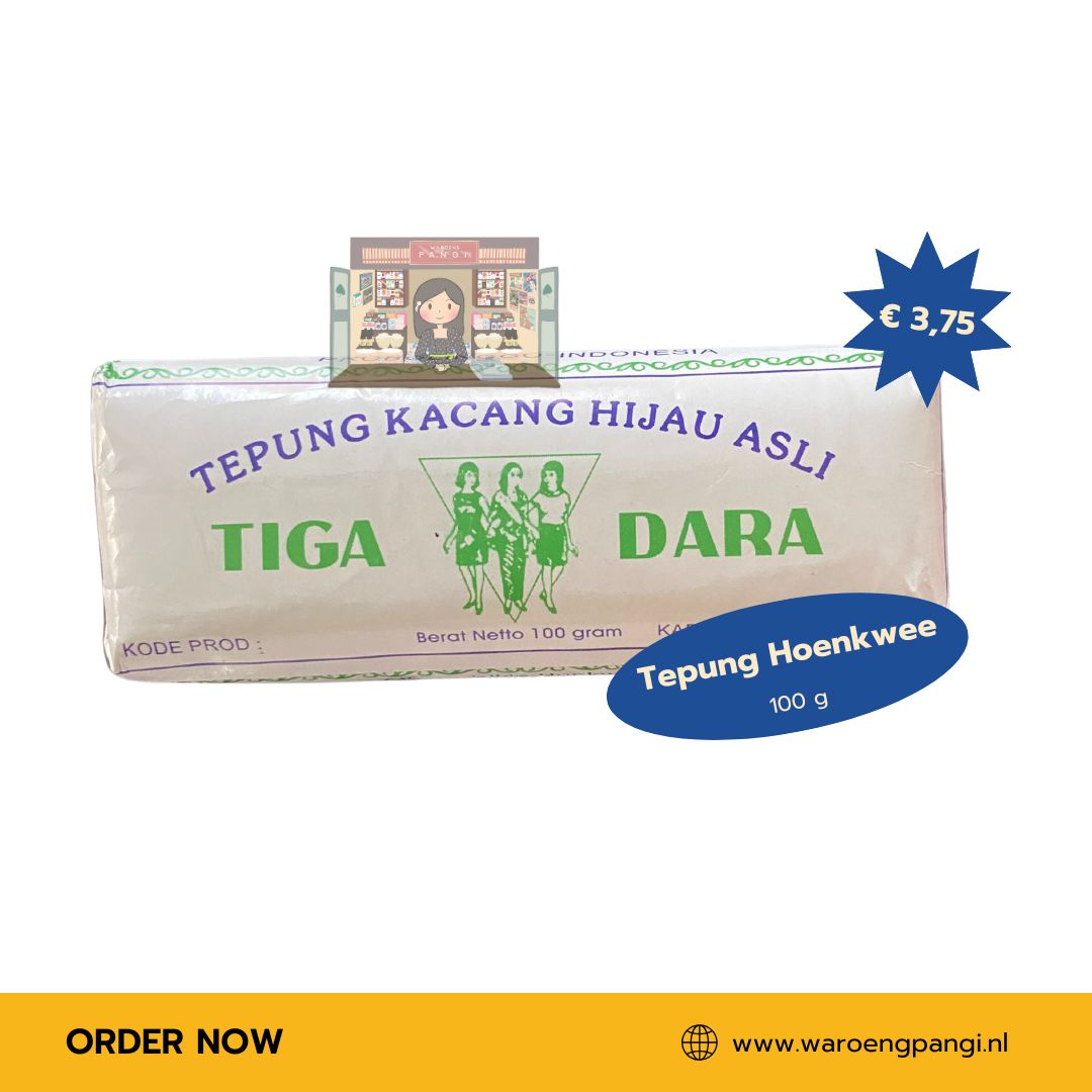 Tiga Dara - Tepung Hunkwee asli warna hijau