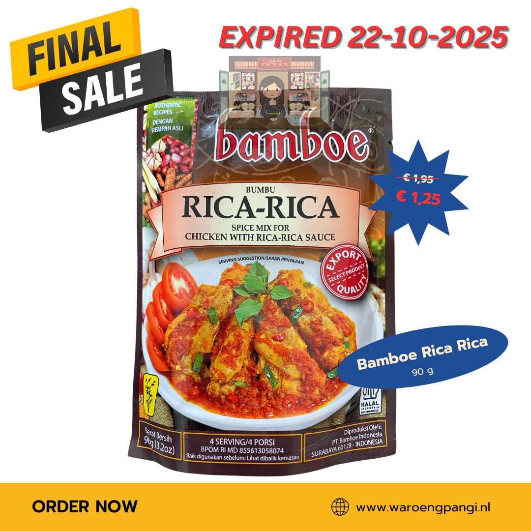 Promo!!! Bamboe - Rica Rica / Kruidenpasta voor Rica Rica 90gr Expired 22-10-2025