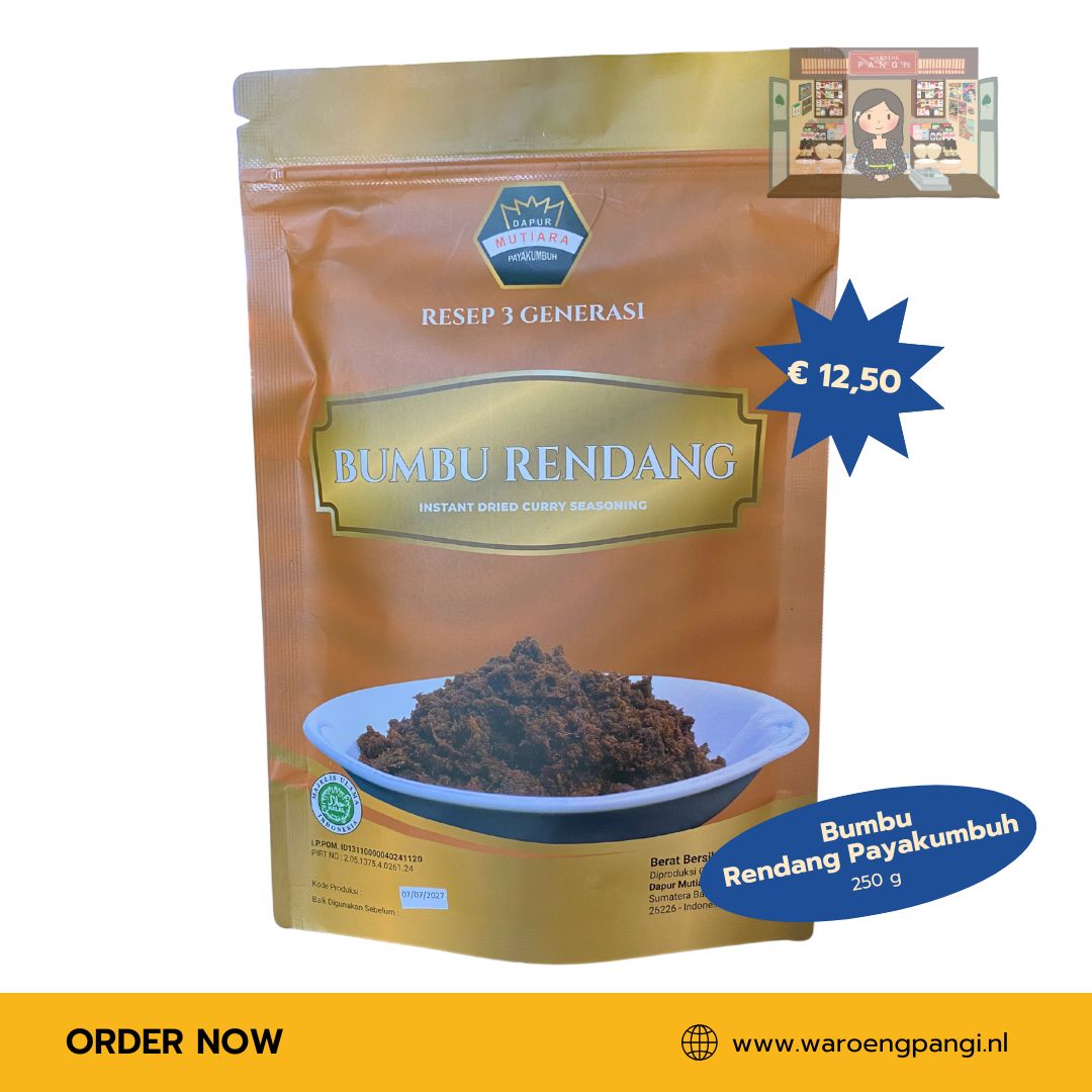 Dapur Mutiara - Bumbu Rendang Asli Payakumbuh / Rendang kruidenpasta Payakumbuh 250gr