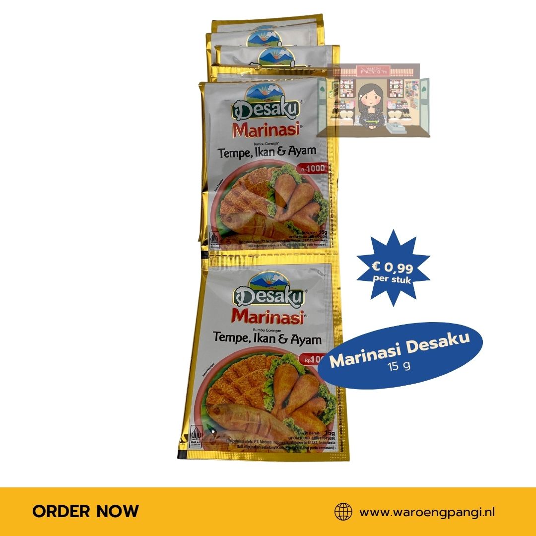 Desaku - Marinasi Tempe, Ikan & Ayam / Kruidenmix voor het marineren van Tempe, Vis, kip 15gr