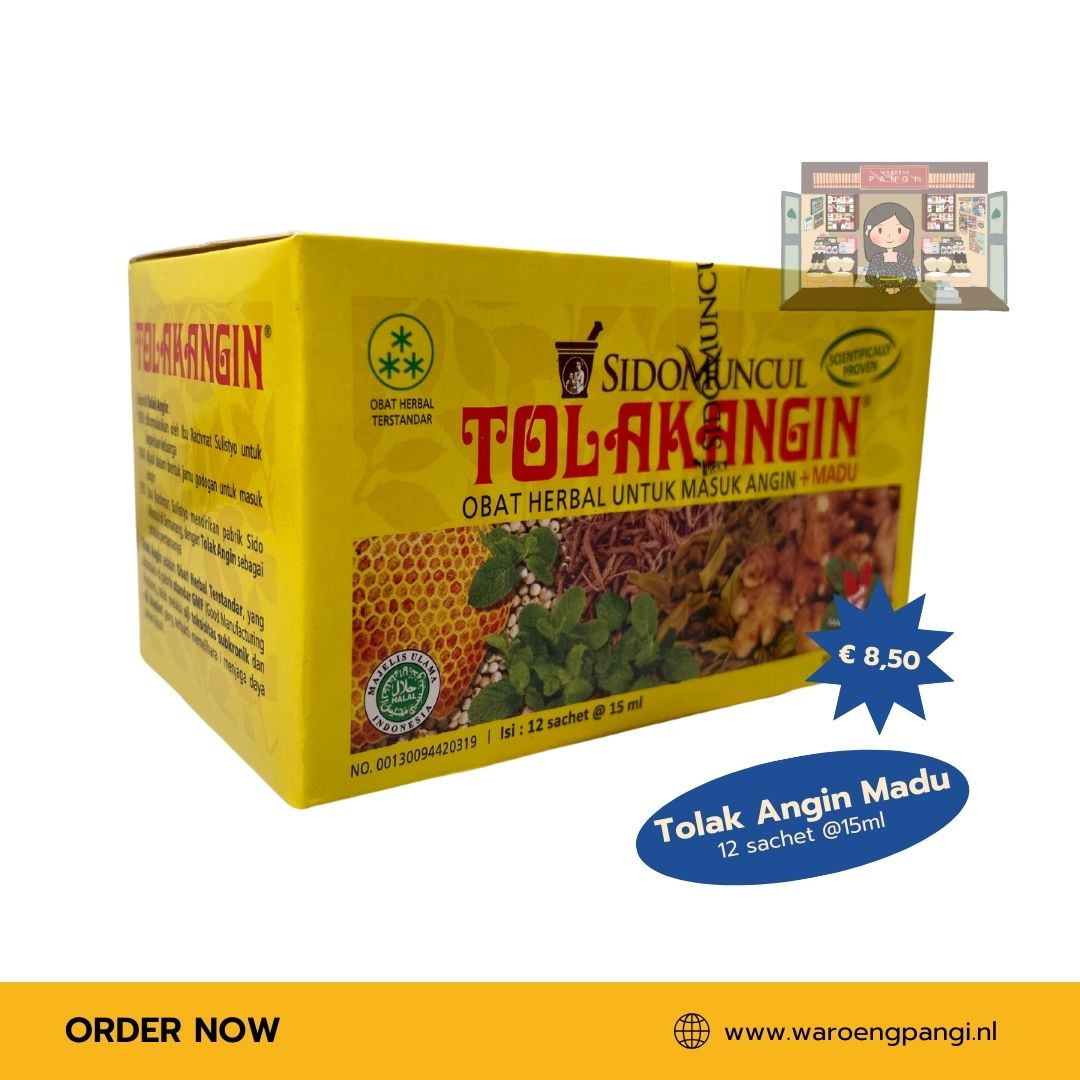 Sidomuncul - Tolak Angin / Kruidenmix voor Griep 12 sachet x 15ml