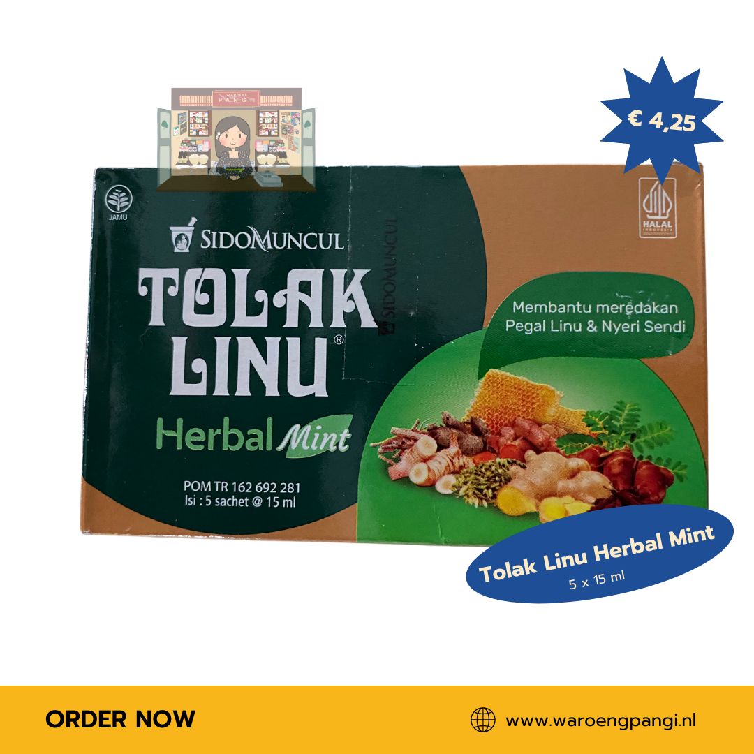 Sidomuncul - Tolak Linu / Kruidenmix tegen spierstijfheid 5 sachet x 15ml