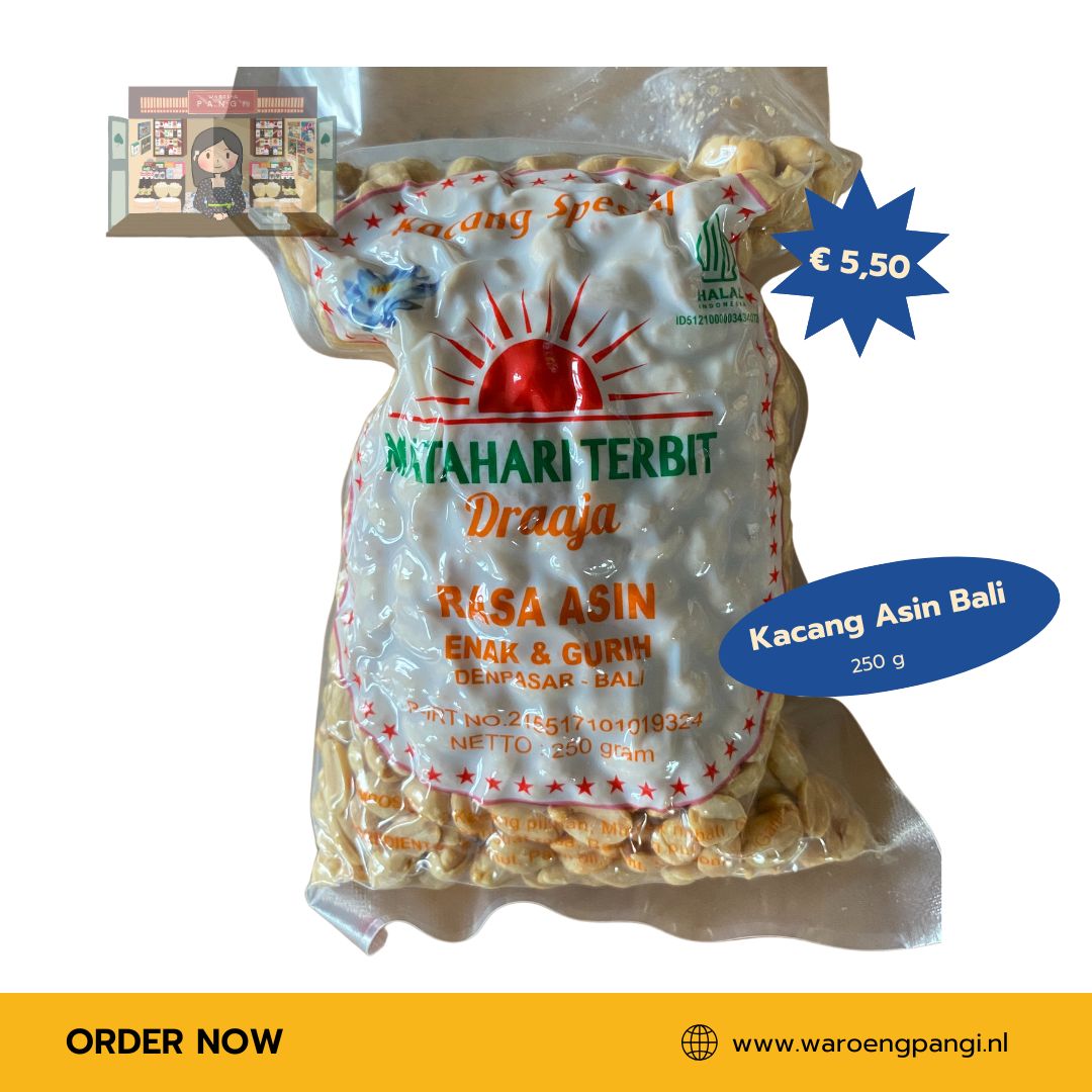 Matahari Terbit - Kacang Asin Bali / Gezouten Gebakken Pinda's - 250 gr